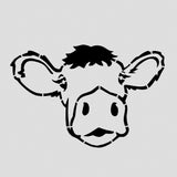 Cow Head Moo Cookie Cutter | Stamp | Stencil #1