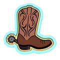 Cowboy Boot Cookie Cutter | Stamp | Stencil #1 Animals & Dinosaurs Cookie Cutter Lady 