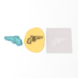 Cowboy Revolver Cookie Cutter | Stamp | Stencil #1