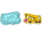 Crane Love Cookie Cutter | Stamp | Stencil #1 Comic Book / Vehicles Cookie Cutter Lady 2 Inch Small Cupcake Cutter + Stamp No