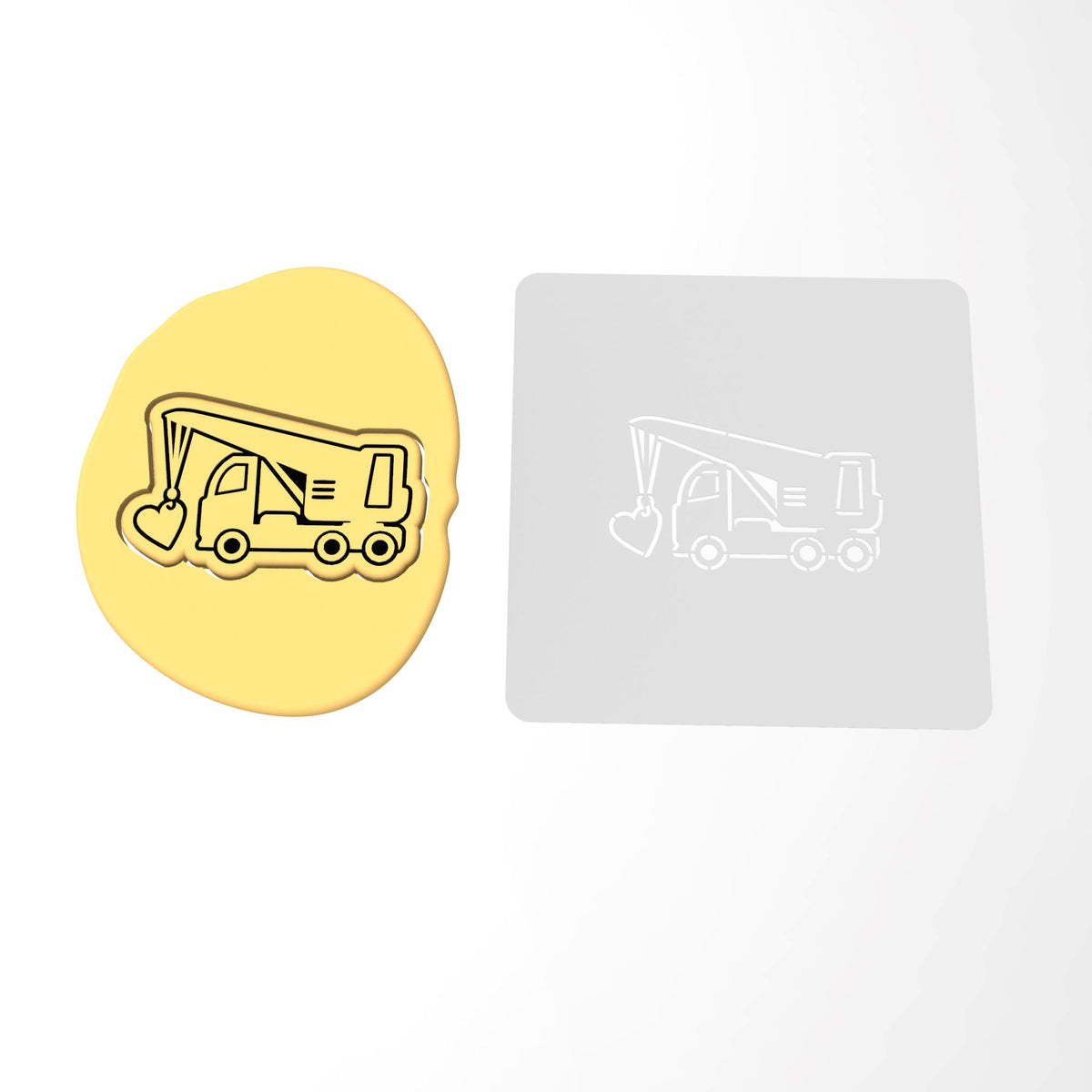 Crane Love Cookie Cutter | Stamp | Stencil #1 Comic Book / Vehicles Cookie Cutter Lady 2 Inch Small Cupcake Stamp Only Yes
