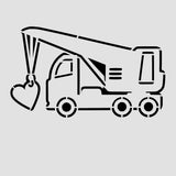 Crane Love Cookie Cutter | Stamp | Stencil #1 Comic Book / Vehicles Cookie Cutter Lady 2 Inch Small Cupcake Stencil Only No