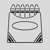 Crayon Box Cookie Cutter | Stamp | Stencil #1