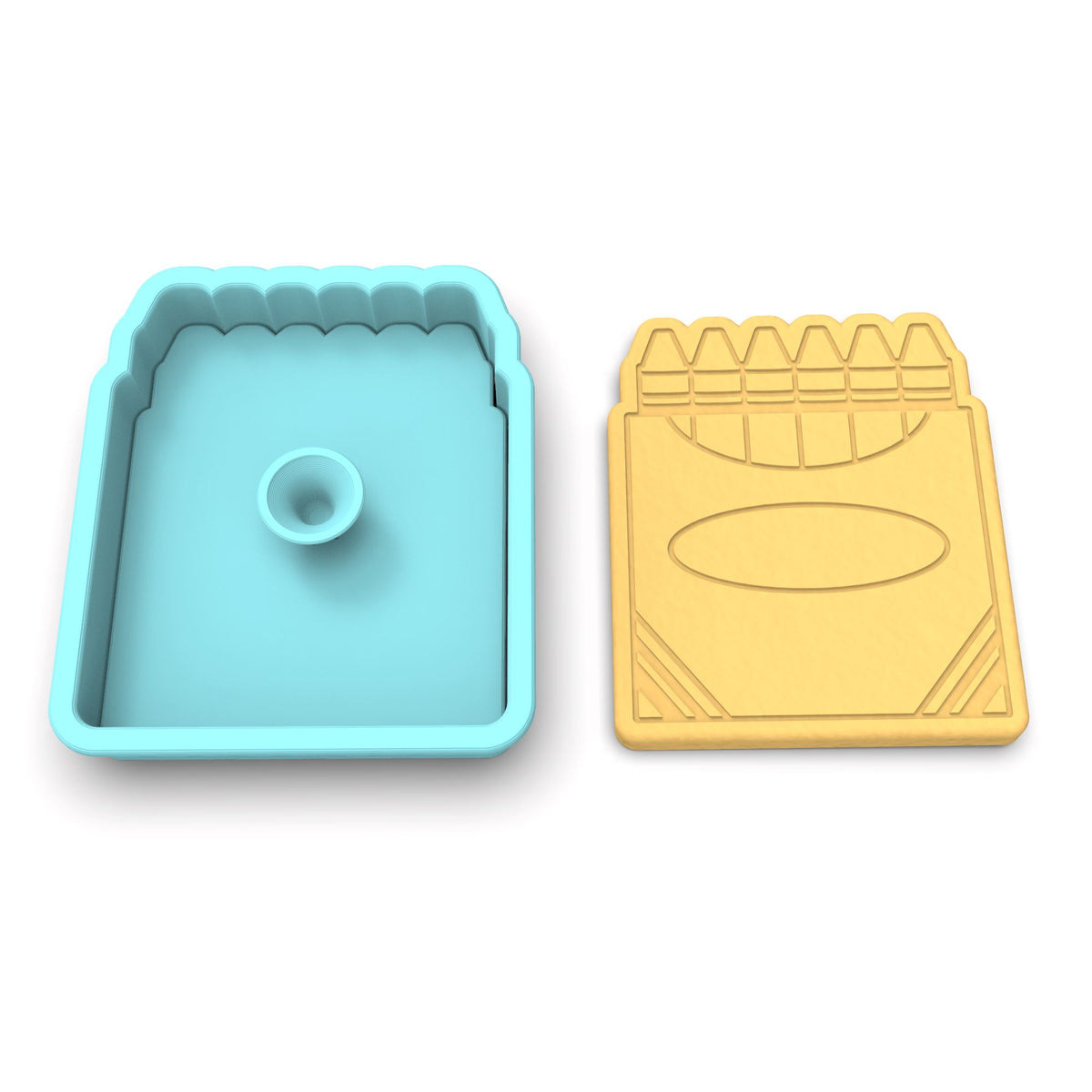Crayon Box Cookie Cutter | Stamp | Stencil #1