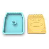 Crayon Box Cookie Cutter | Stamp | Stencil #1