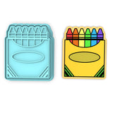 Crayon Box Cookie Cutter | Stamp | Stencil #1