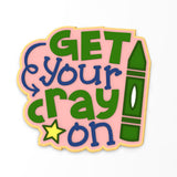 Crayon Cookie Cutter | Stamp | Stencil #1