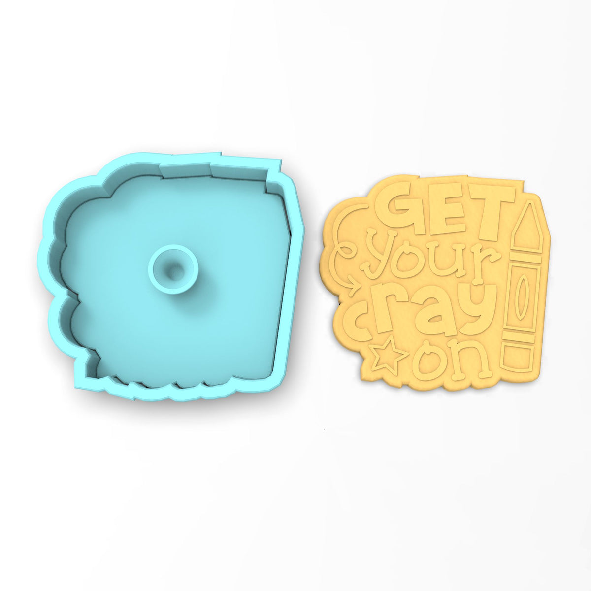Crayon Cookie Cutter | Stamp | Stencil #1