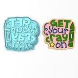 Crayon Cookie Cutter | Stamp | Stencil #1