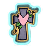 Cross Heart Cookie Cutter | Stamp | Stencil #1 Animals & Dinosaurs Cookie Cutter Lady 