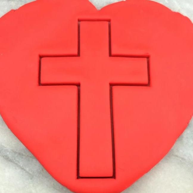 Cross Outline #1 Cookie Cutter - Letters/ Numbers/ Shapes