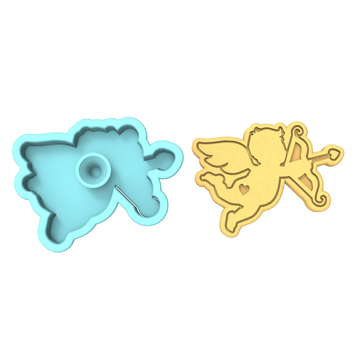 Cupid Cookie Cutter | Stamp | Stencil #2 Wedding / Baby / V Day Cookie Cutter Lady 