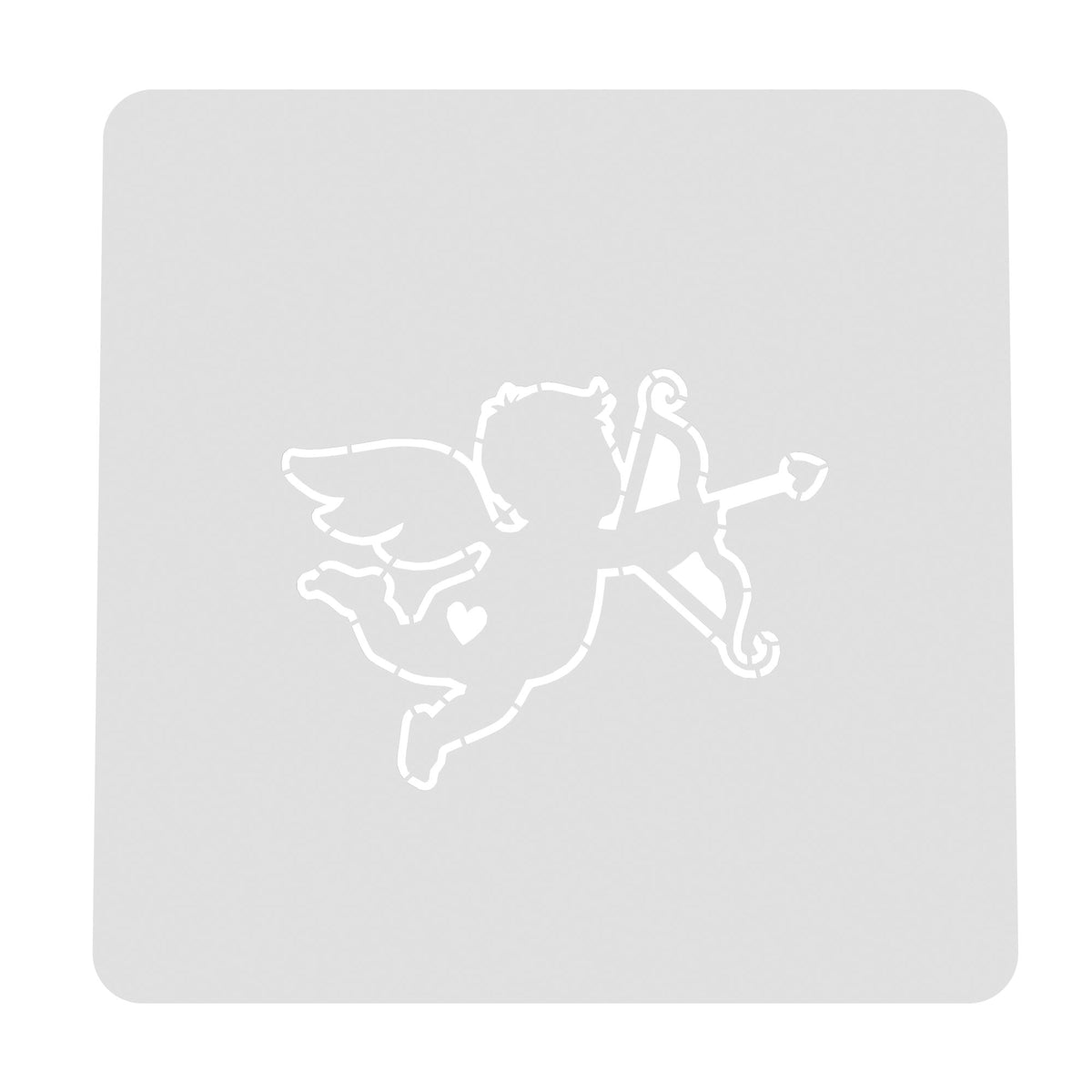 Cupid Cookie Cutter | Stamp | Stencil #2 Wedding / Baby / V Day Cookie Cutter Lady MINI - 2 Inches (5cm) Stencil ONLY 
