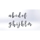 Cursive Letter Cookie Stamps Set - Letters/ Numbers/ Shapes