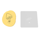 Curved Bell Mushroom Cookie Cutter | Stamp | Stencil
