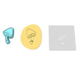 Curved Bell Mushroom Cookie Cutter | Stamp | Stencil