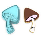 Curved Bell Mushroom Cookie Cutter | Stamp | Stencil