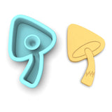 Curved Bell Mushroom Cookie Cutter | Stamp | Stencil