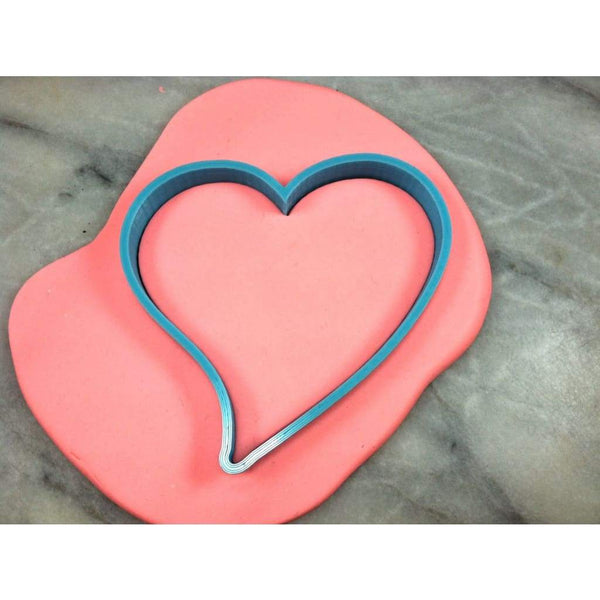 Curved Heart Cookie Cutter Outline - Wedding / Baby / V Day