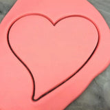 Curved Heart Cookie Cutter Outline - Wedding / Baby / V Day