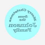 Custom Christmas Family Name Cookie Debosser | Cookie Cutter | Stencil #1 Cookie Cutters Cookie Cutter Lady 2 Inch Small Cupcake Debosser Only No