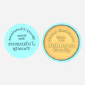 Custom Christmas Family Name Cookie Debosser | Cookie Cutter | Stencil #1 Cookie Cutters Cookie Cutter Lady 2 Inch Small Cupcake Cutter + Debosser No