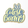 Cutest Bunny Cookie Cutter | Stamp | Stencil #1