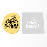 Cutest Bunny Cookie Cutter | Stamp | Stencil #1