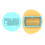 Dad Joke Loading Cookie Cutter | Stamp | Stencil #1 Wedding / Baby / V Day Cookie Cutter Lady MINI - 2 Inches (5cm) **BUNDLE** Cutter + Debosser 