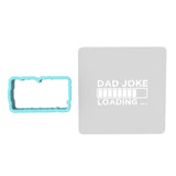 Dad Joke Loading Cookie Cutter | Stamp | Stencil #1 Wedding / Baby / V Day Cookie Cutter Lady MINI - 2 Inches (5cm) **BUNDLE** Cutter + Stencil 