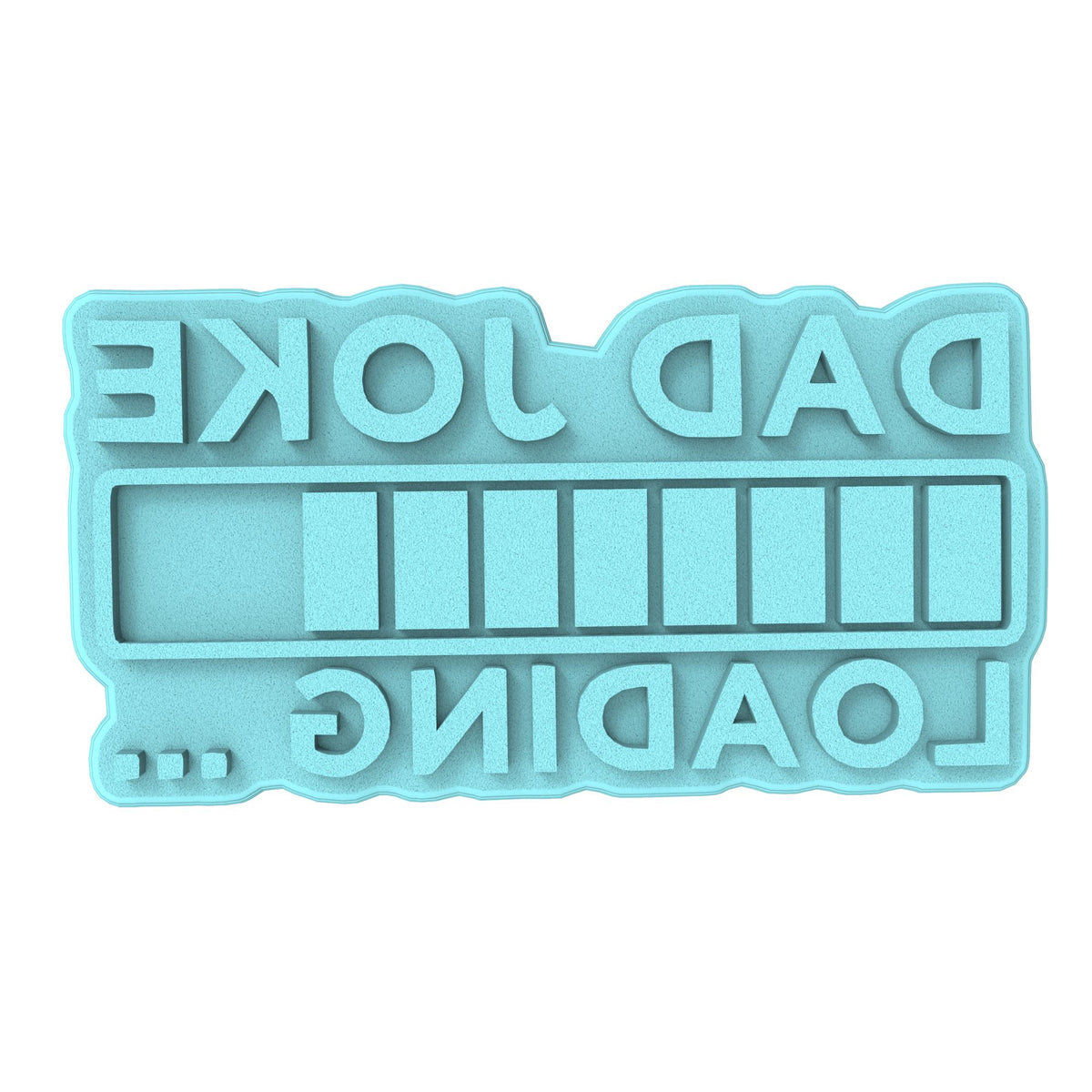 Dad Joke Loading Cookie Cutter | Stamp | Stencil #1 Wedding / Baby / V Day Cookie Cutter Lady MINI - 2 Inches (5cm) Stamp ONLY 