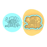 Dad Life Cookie Cutter | Stamp | Stencil #1 Cookie Cutter Lady MINI - 2 Inches (5cm) **BUNDLE** Cutter + Debosser 