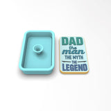 Dad Man Myth Legend Cookie Cutter | Stamp | Stencil #1