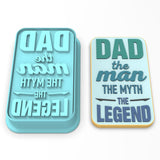 Dad Man Myth Legend Cookie Cutter | Stamp | Stencil #1