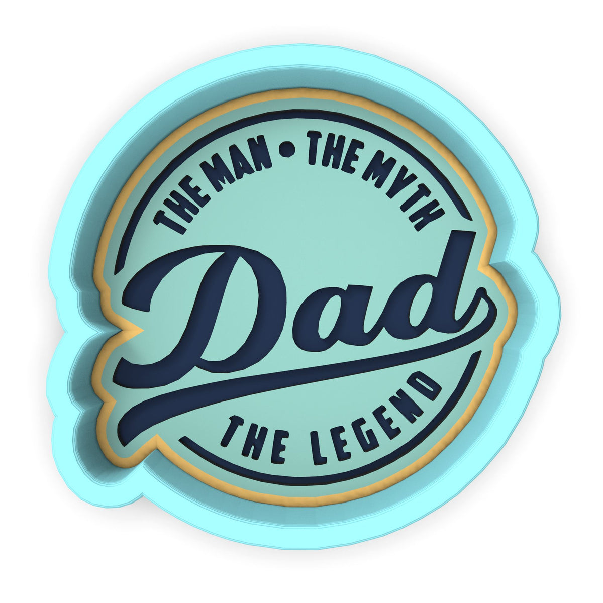 Dad: Man Myth Legend Cookie Cutter | Stamp | Stencil #2 Boys/ Army / Outdoorsman Cookie Cutter Lady 