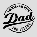 Dad: Man Myth Legend Cookie Cutter | Stamp | Stencil #2 Boys/ Army / Outdoorsman Cookie Cutter Lady 2 Inch Small Cupcake Stencil Only No