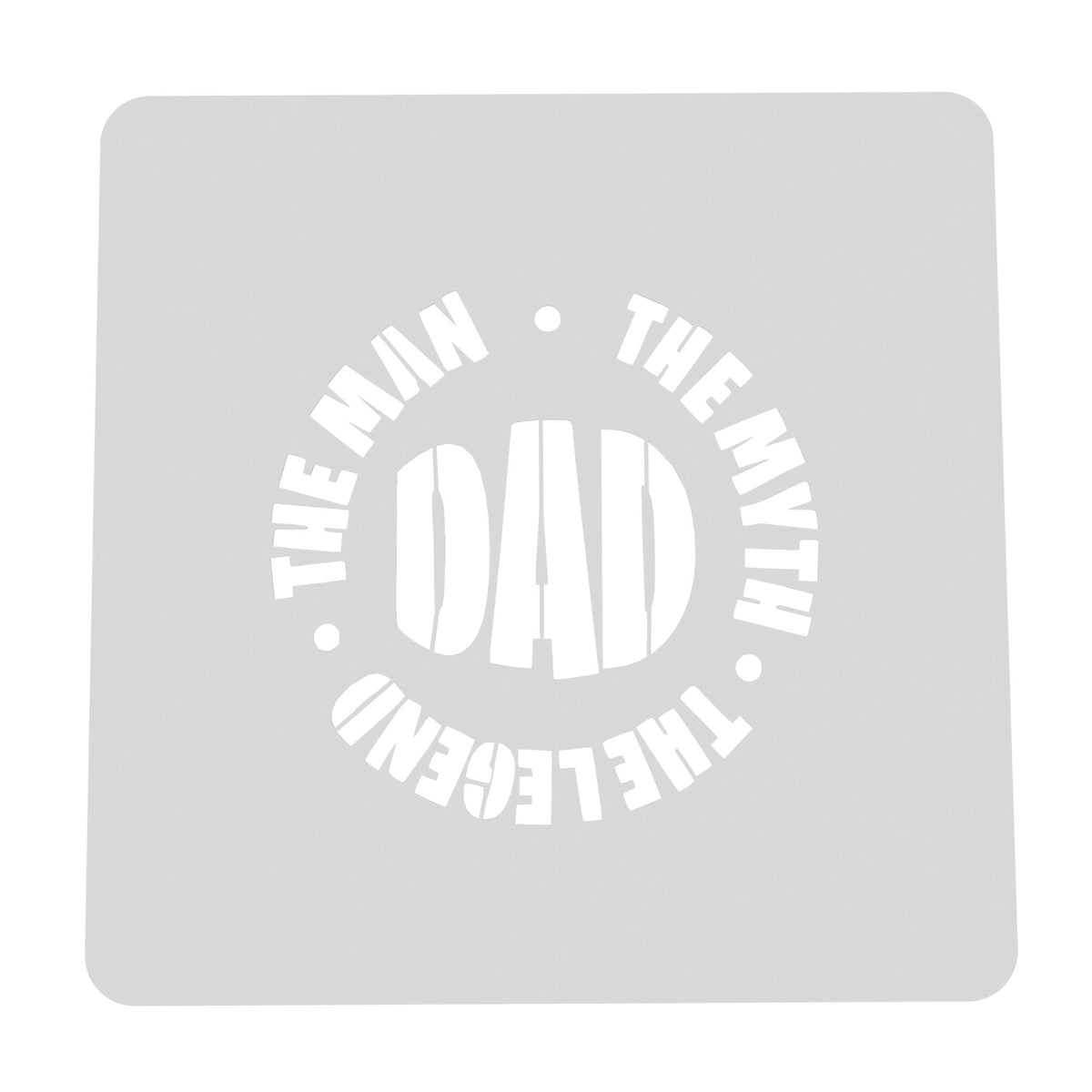 Dad Man Myth Legend Cookie Cutter | Stamp | Stencil #2V Cookie Cutter Lady MINI - 2 Inches (5cm) Stencil ONLY 