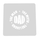Dad Man Myth Legend Cookie Cutter | Stamp | Stencil #2V Cookie Cutter Lady MINI - 2 Inches (5cm) Stencil ONLY 