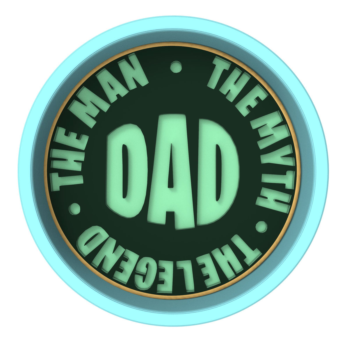 Dad Man Myth Legend Cookie Cutter | Stamp | Stencil #2V Cookie Cutter Lady 