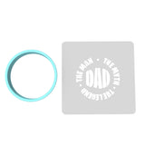 Dad Man Myth Legend Cookie Cutter | Stamp | Stencil #2V Cookie Cutter Lady MINI - 2 Inches (5cm) **BUNDLE** Cutter + Stencil 