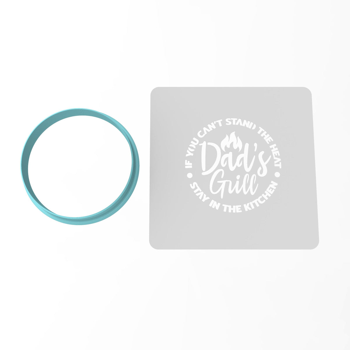 Dad's Grill Cookie Cutter | Stamp | Stencil #1