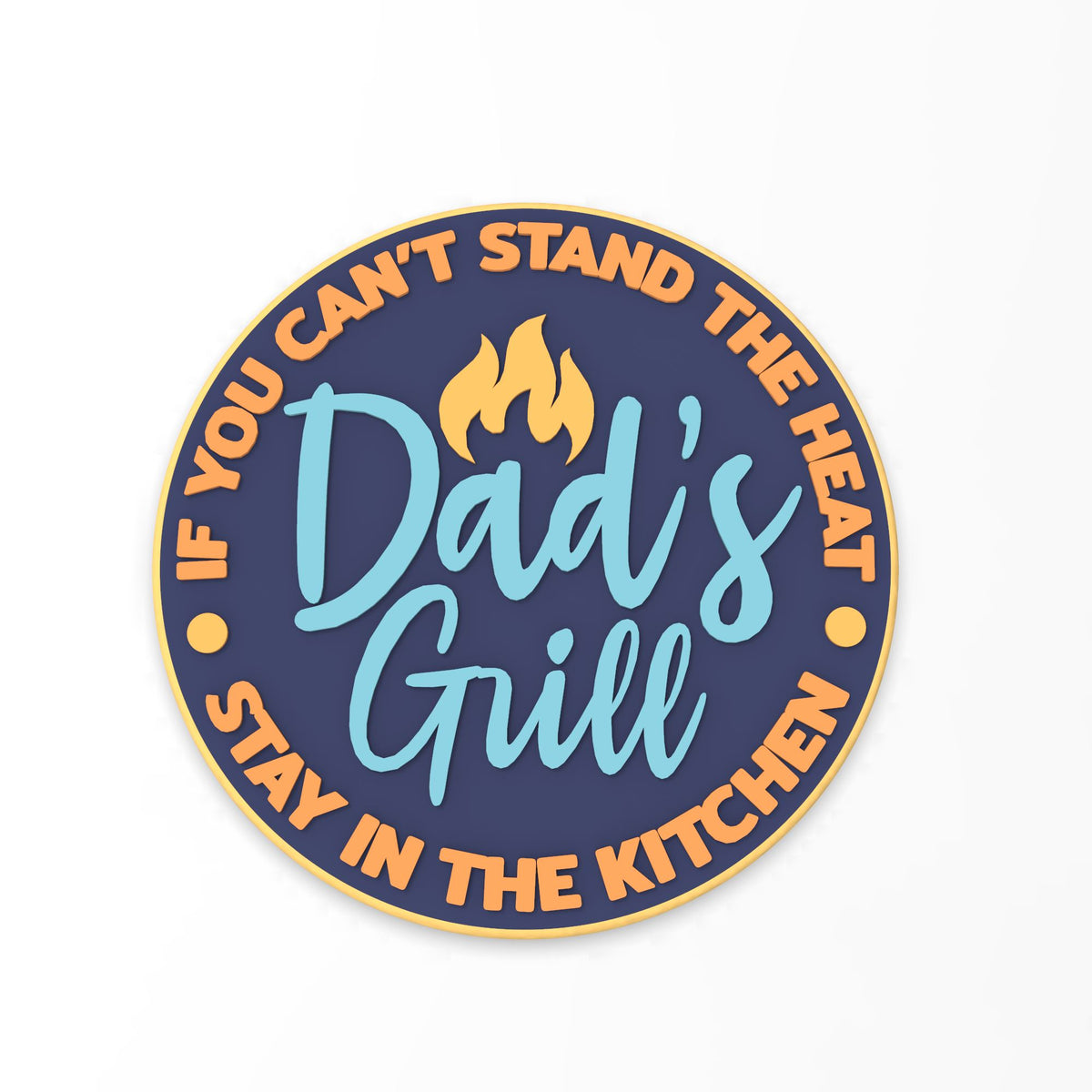 Dad's Grill Cookie Cutter | Stamp | Stencil #1