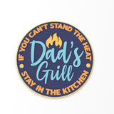 Dad's Grill Cookie Cutter | Stamp | Stencil #1