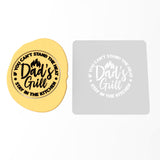 Dad's Grill Cookie Cutter | Stamp | Stencil #1