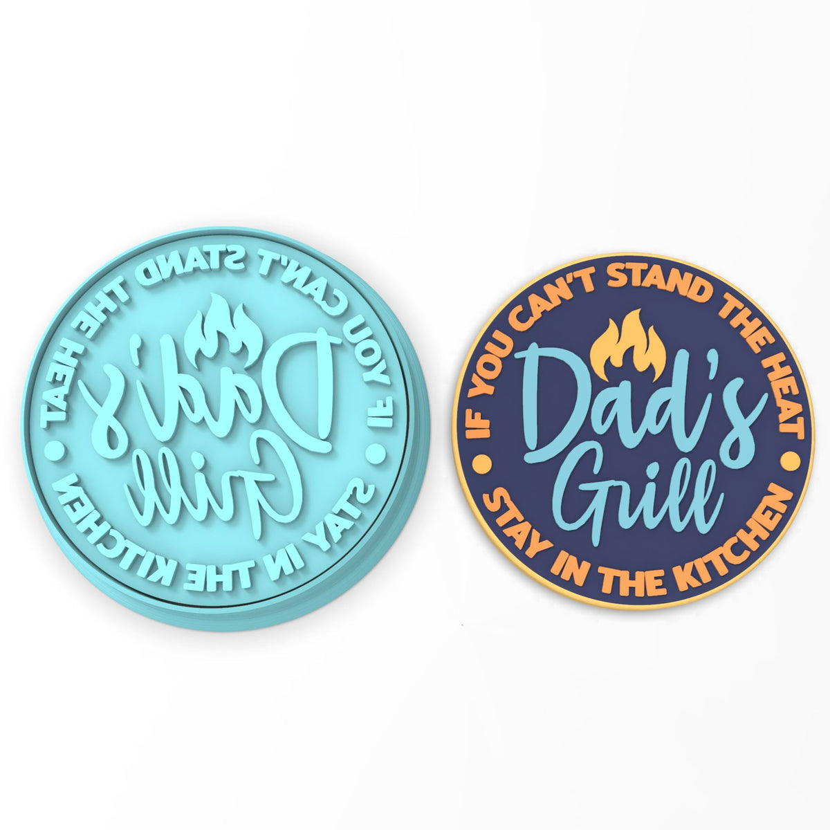 Dad's Grill Cookie Cutter | Stamp | Stencil #1
