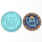 Dad's Grill Cookie Cutter | Stamp | Stencil #1
