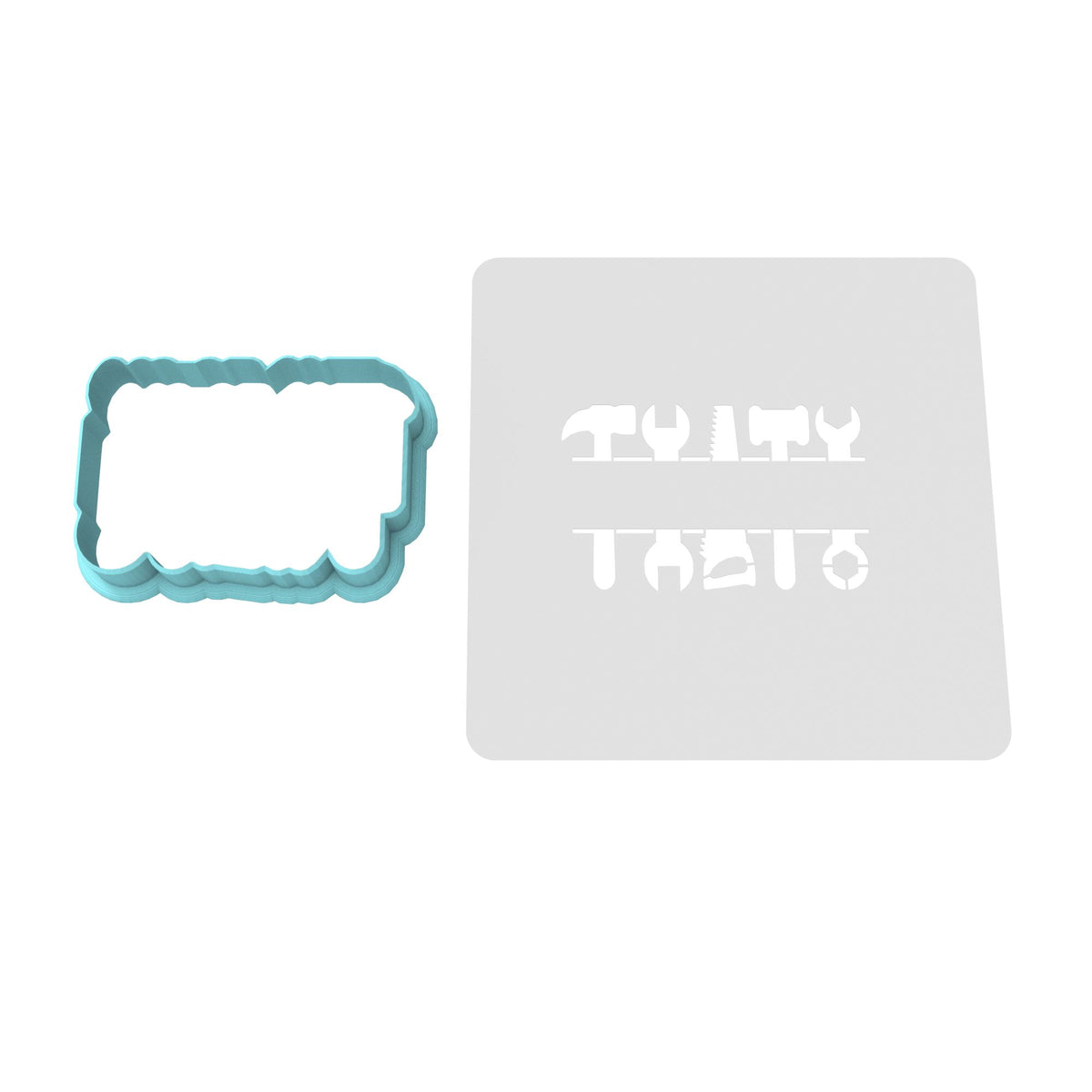 Dad's Tools Cookie Cutter | Stamp | Stencil #1