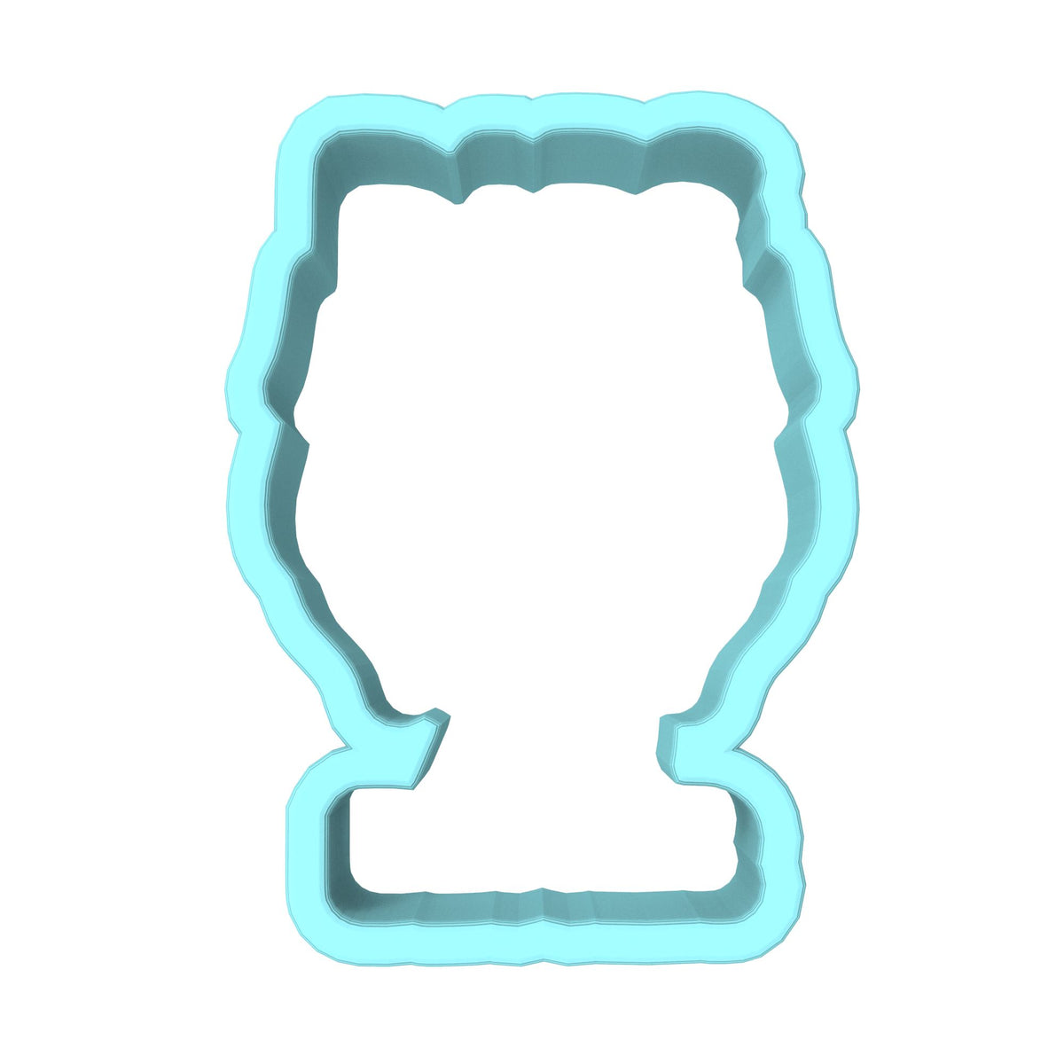 Dads with Beards are Better Cookie Cutter | Stamp | Stencil #1 Cookie Cutter Lady MINI - 2 Inches (5cm) Cookie Cutter ONLY (Outline) 