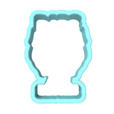 Dads with Beards are Better Cookie Cutter | Stamp | Stencil #1 Cookie Cutter Lady MINI - 2 Inches (5cm) Cookie Cutter ONLY (Outline) 