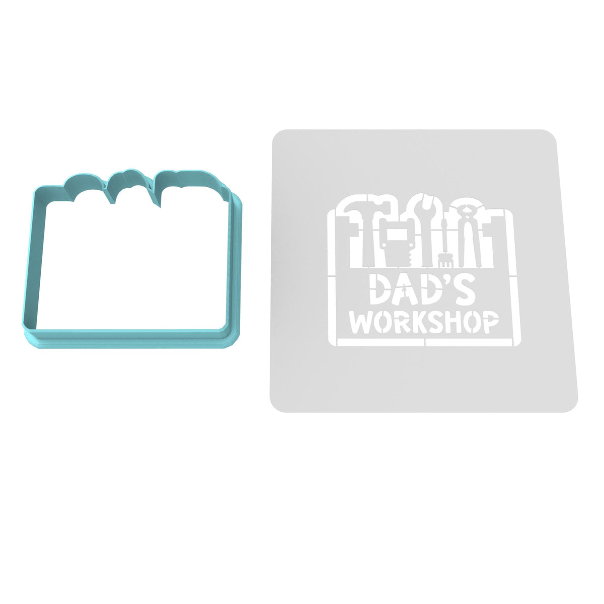 Dad's Workshop Cookie Cutter | Stamp | Stencil #1